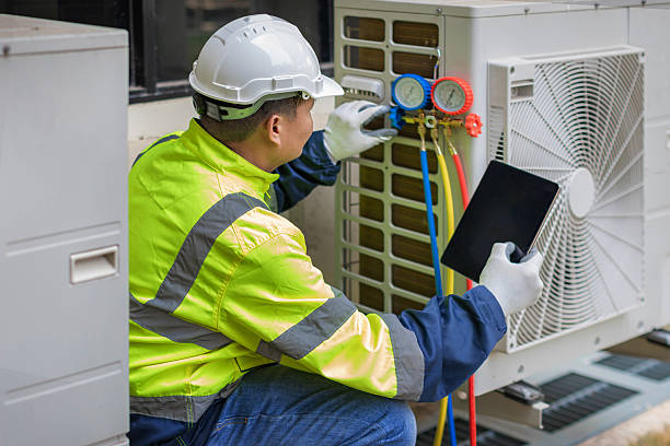 Professional Hvac technician working in Garrison, ND